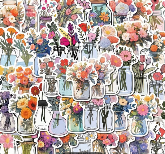 autocollants fleurs